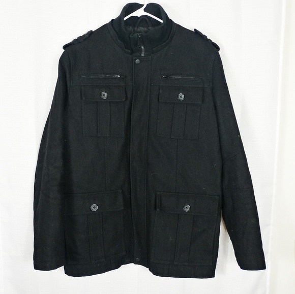 guess military jacket mens